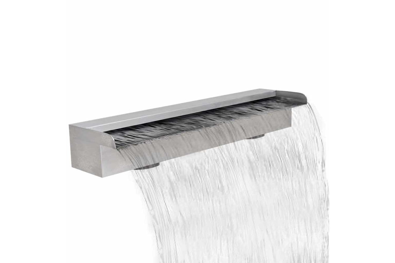 vidaXL 41667 Rectangular Waterfall Pool Fountain Stainless Steel 60cm