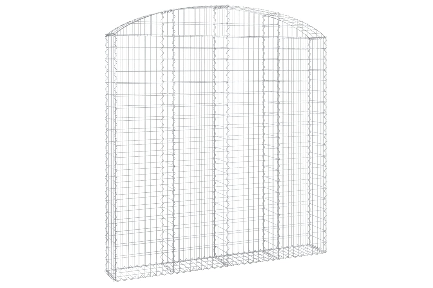 vidaXL 153470 Arched Gabion Basket 200x30x200/220cm Galvanised Iron