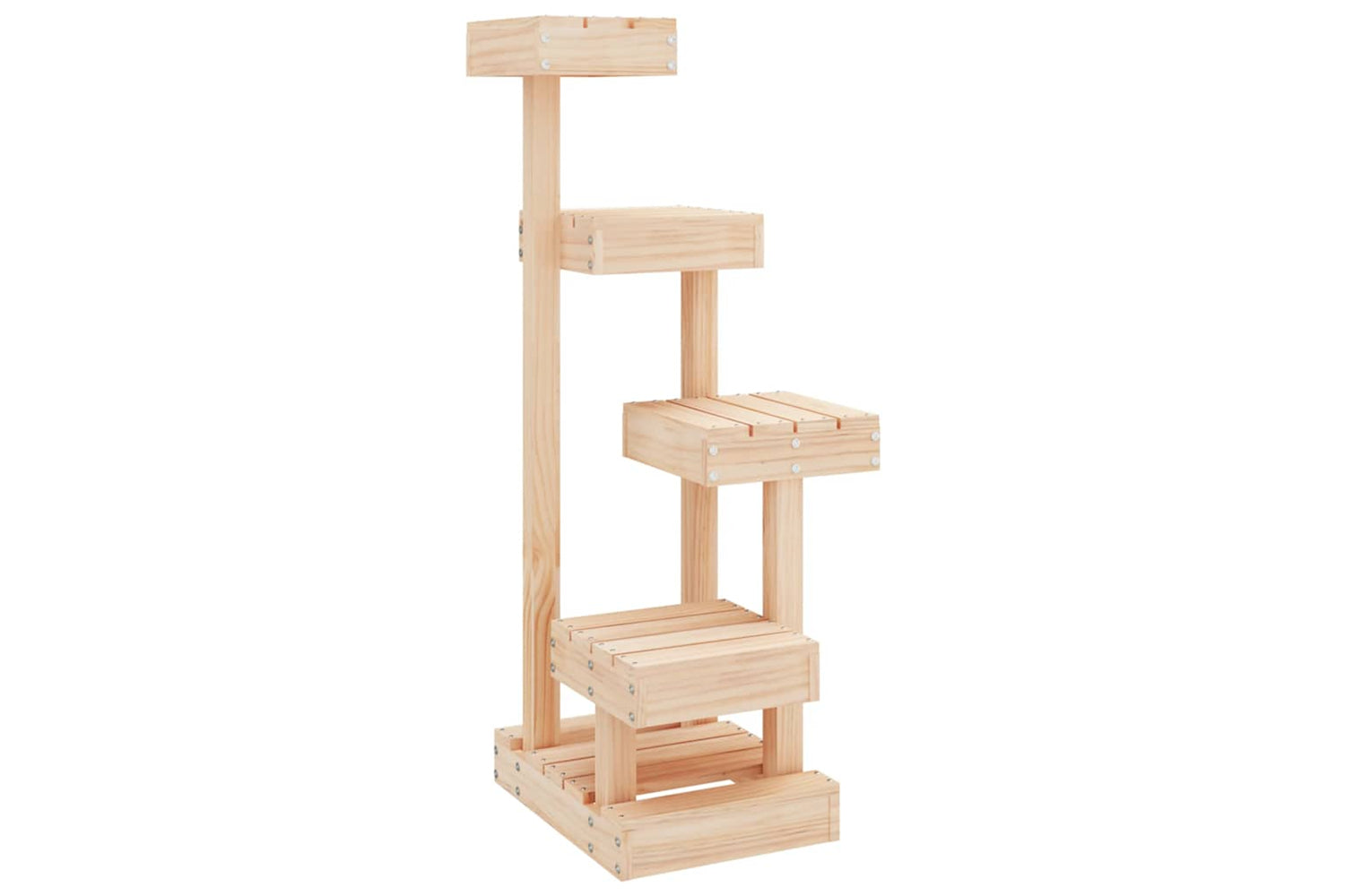 vidaXL 824648 Cat Tree 45.5x49x103cm Solid Wood Pine