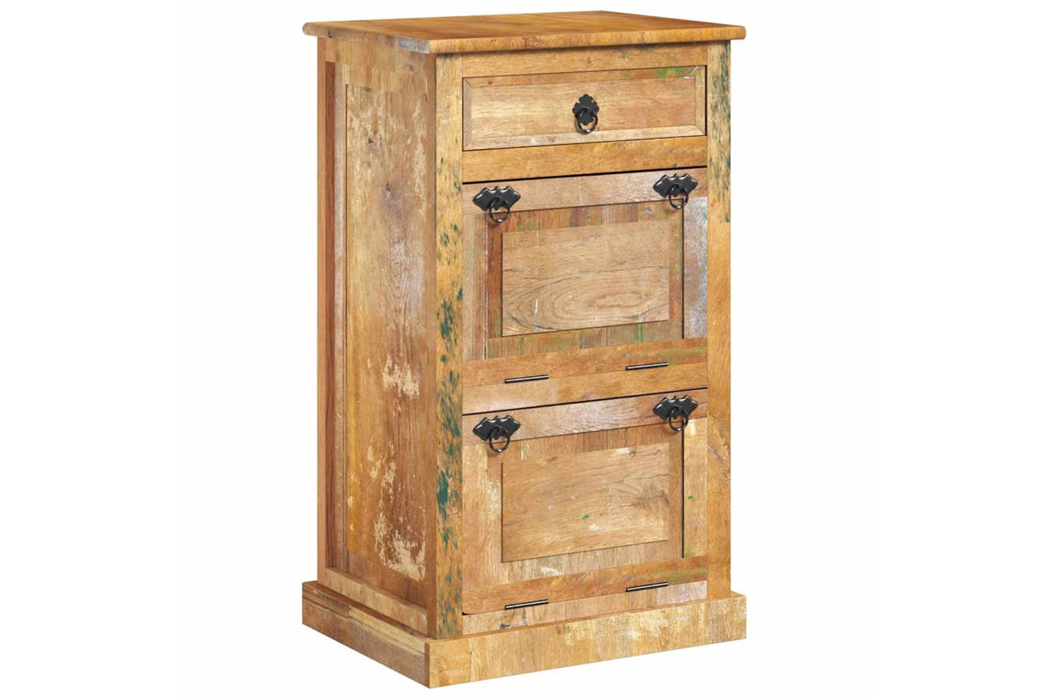 Vidaxl 243974 4-layer Shoe Cabinet With Drawer Solid Reclaimed Wood