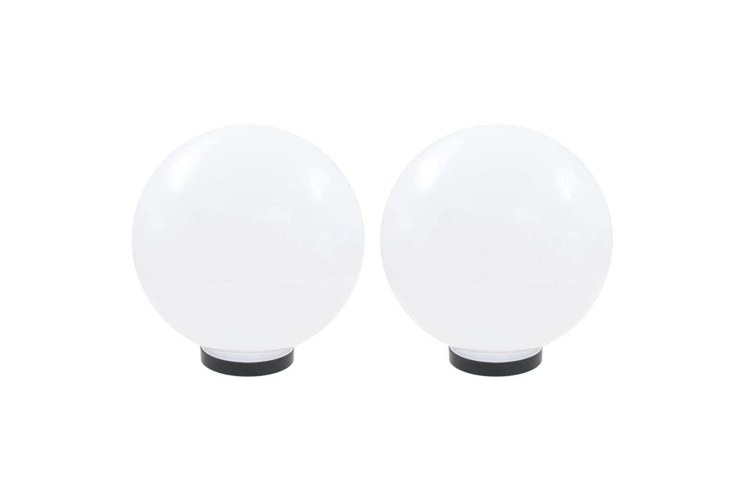 vidaXL 50656 Led Bowl Lamps 2 Pcs Spherical 30cm Pmma