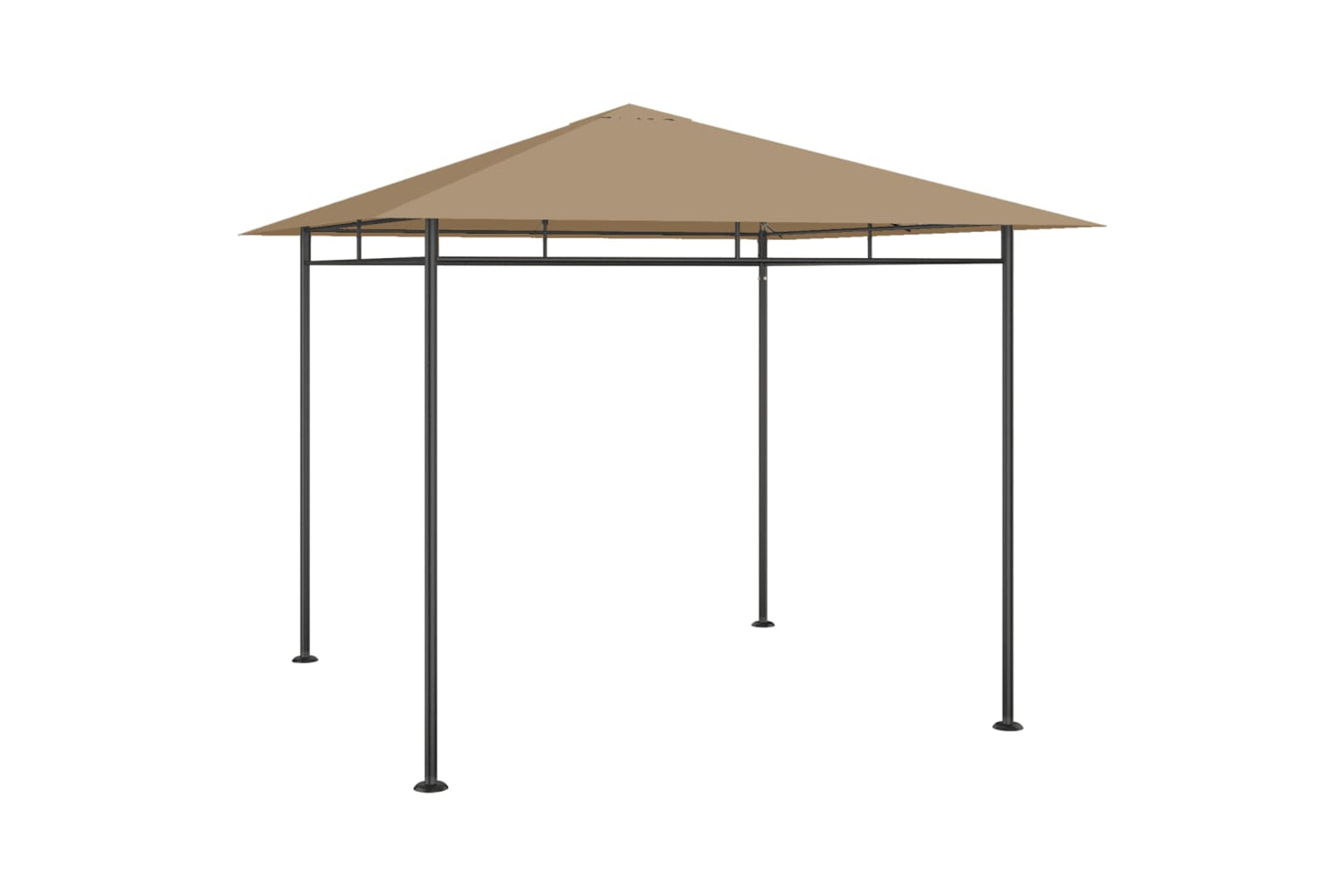 Vidaxl 313919 Gazebo 3x3x2.7 M Taupe 180 G/mâ²