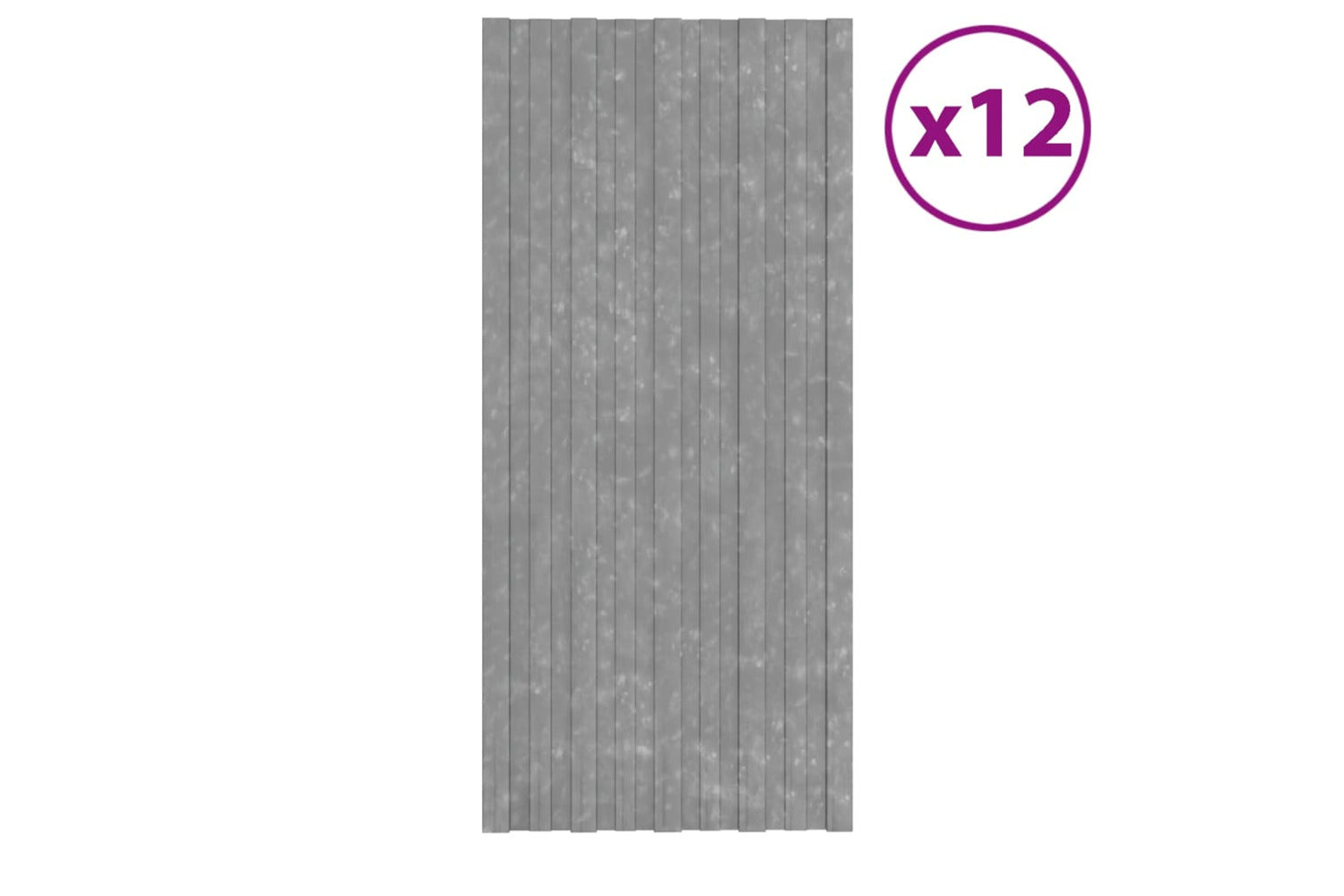 vidaXL 317221 Roof Panels 12 Pcs Galvanised Steel Silver 100x45cm-2