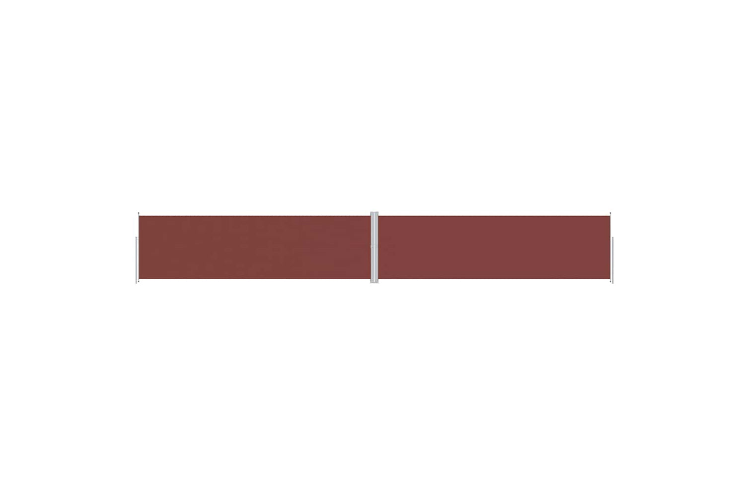 vidaXL 318075 Retractable Side Awning Brown 180x1200cm
