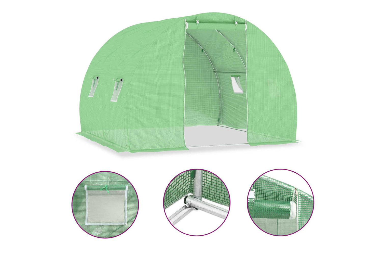 vidaXL 48158 Greenhouse 6 mÂ² 3x2x2 M
