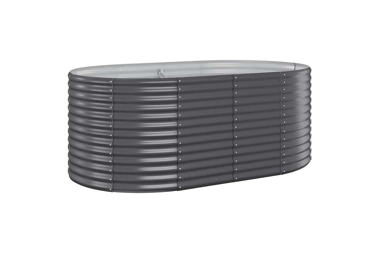 vidaXL 319061 Garden Raised Bed Powder-coated Steel 175x100x68cm Anthracite