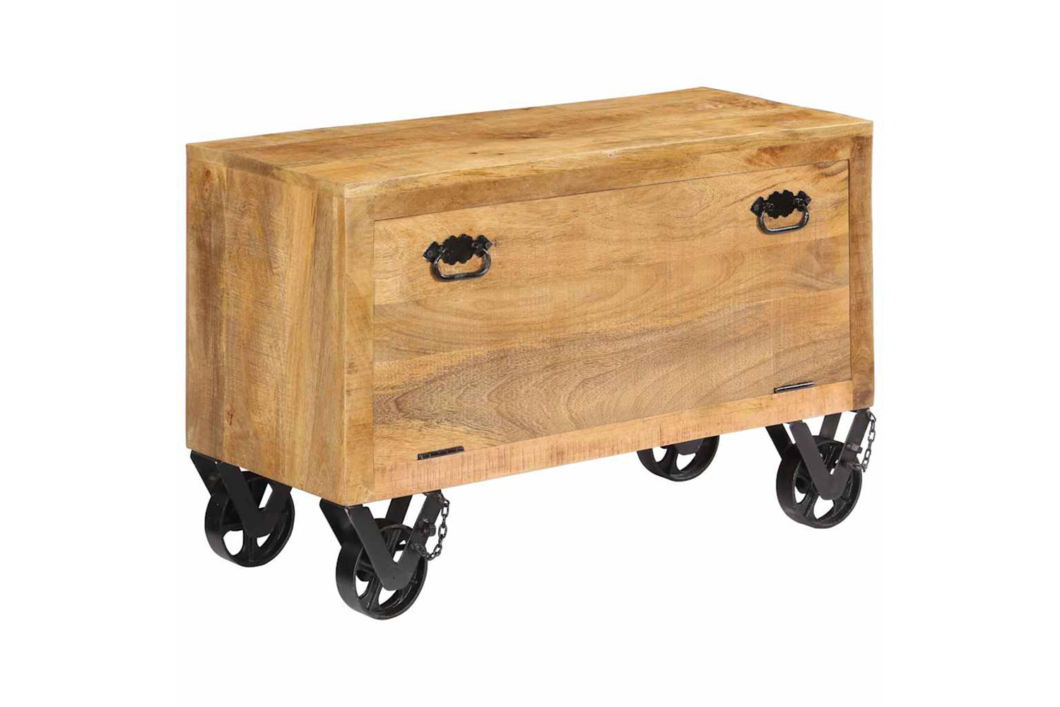 vidaXL 247658 Shoe Cabinet 86x35x55cm Solid Mango Wood