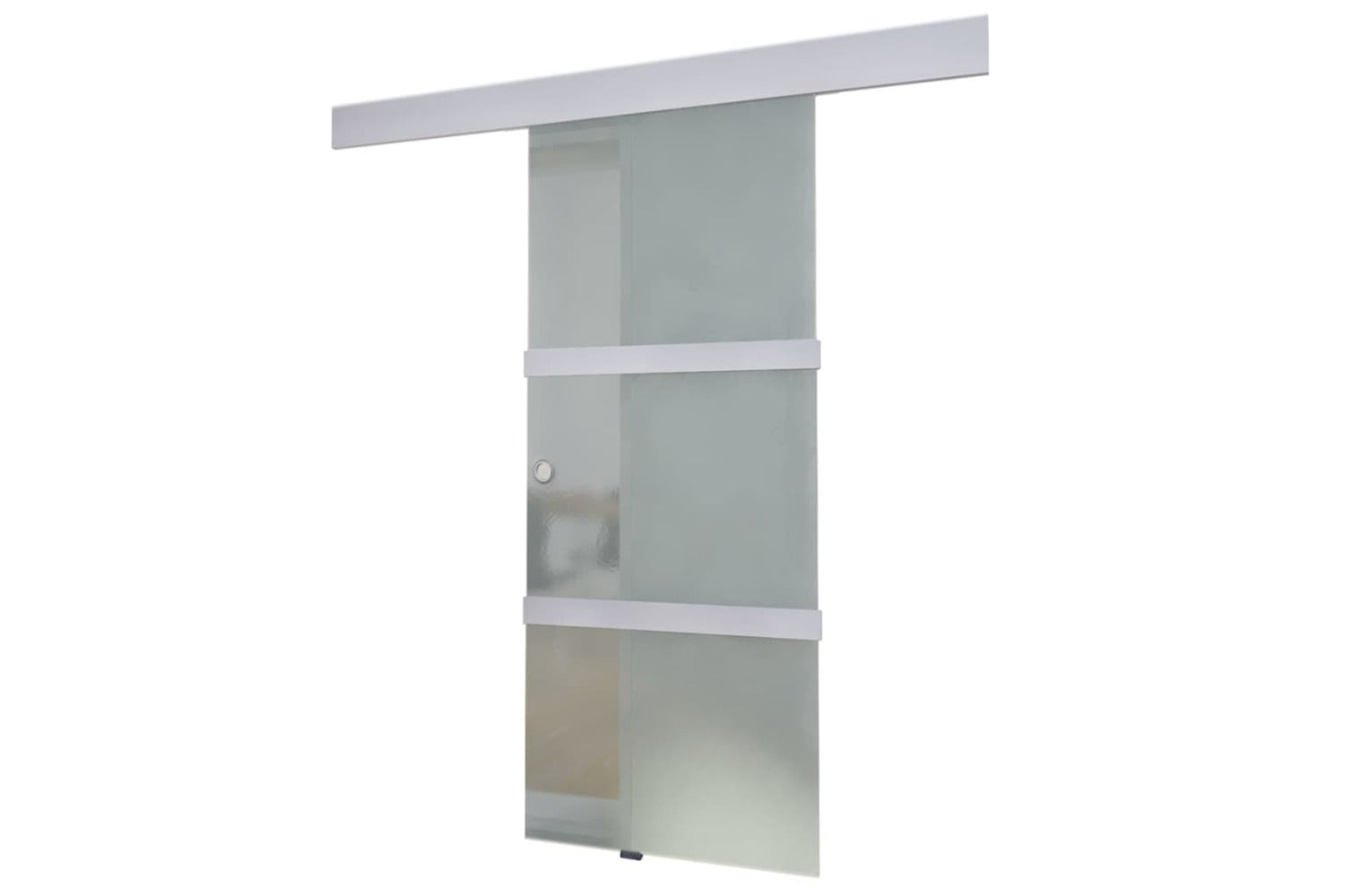 vidaXL 60266 Glass & Aluminium Sliding Door | 178cm | Silver-2