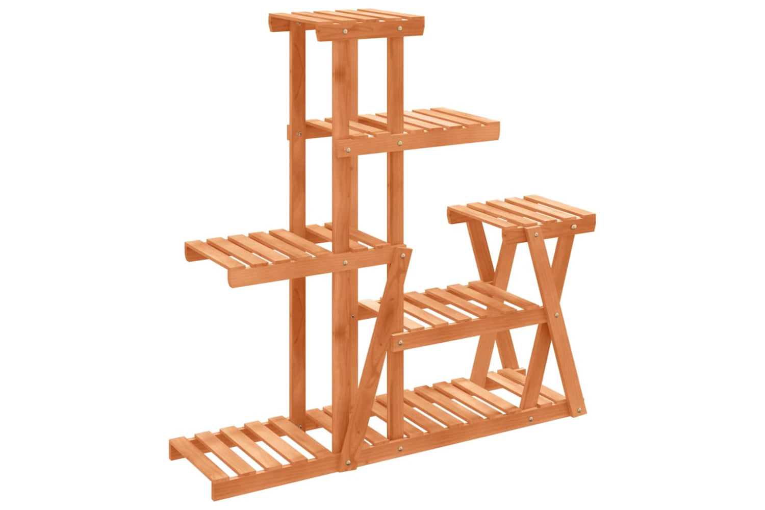 vidaXL 362880 Flower Stand 95x25x96cm Solid Wood Fir