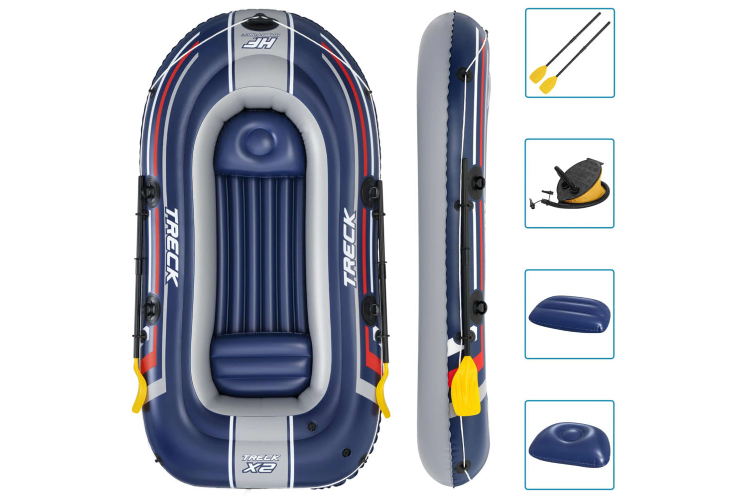 Bestway 93118 Hydro-force Treck X2 Set Inflatable Boat 255x1-2
