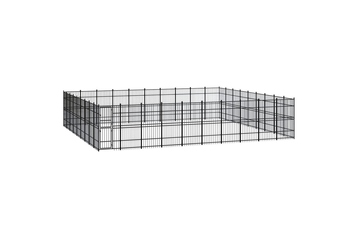 Vidaxl 3098008 Outdoor Dog Kennel Steel 82.94 M2