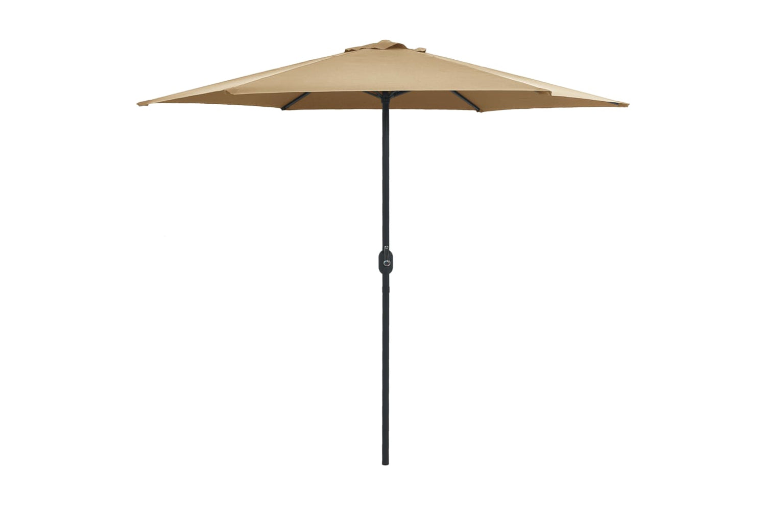 vidaXL 47347 Outdoor Parasol With Aluminium Pole 270x246cm Taupe