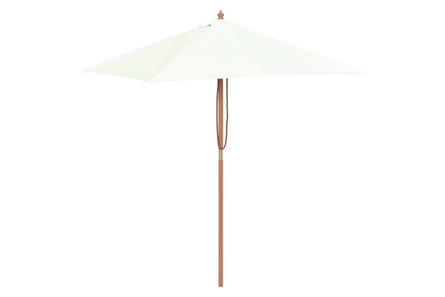 vidaXL 44533 Outdoor Parasol With Wooden Pole 150x200cm Sand