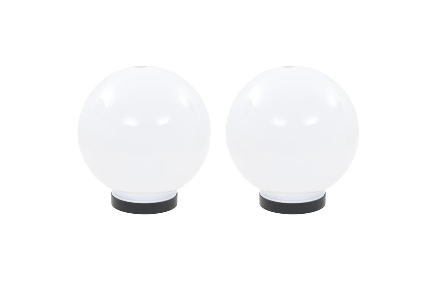 vidaXL 50654 Led Bowl Lamps 2 Pcs Spherical 20cm Pmma