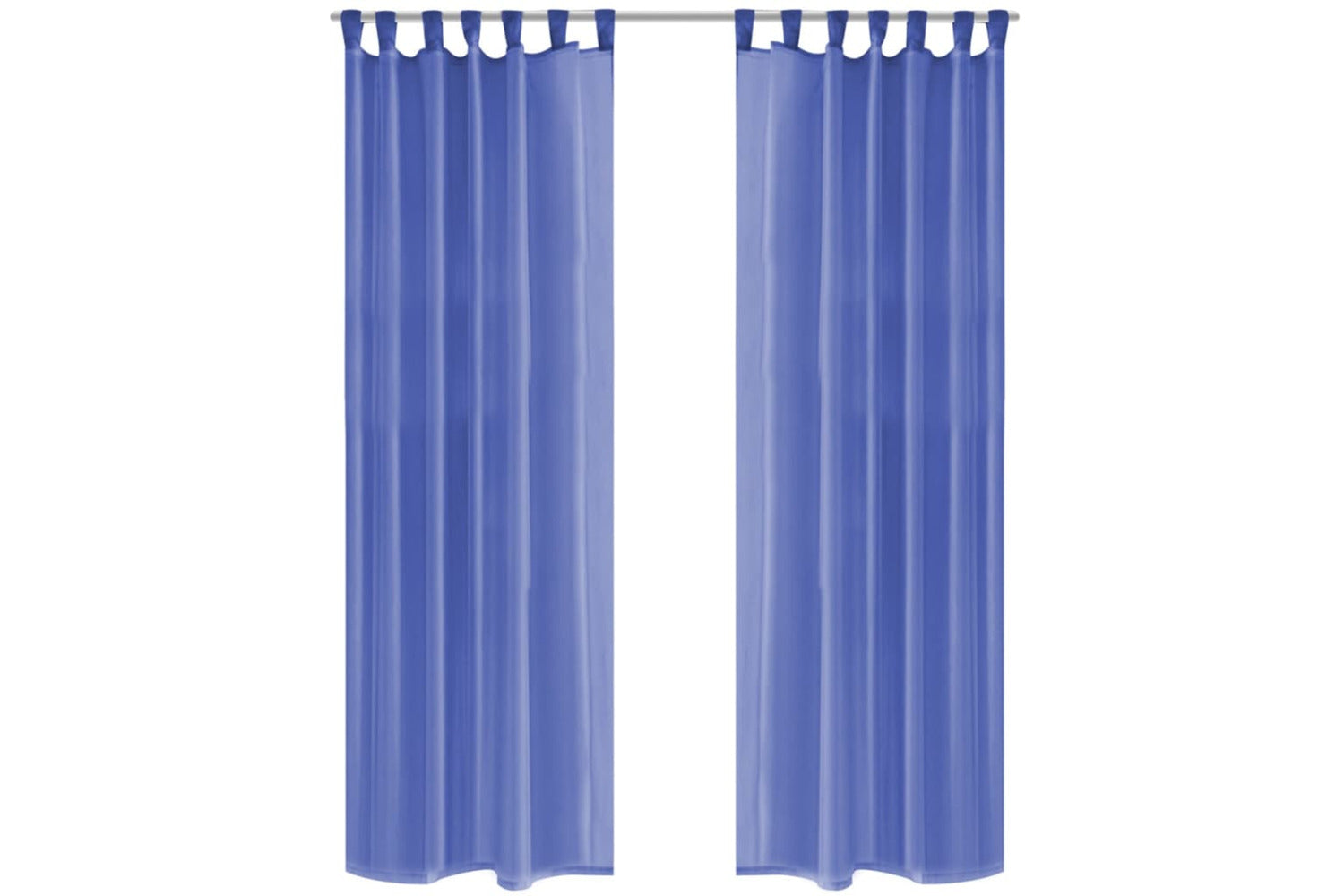 vidaXL 132246 Voile Curtains 2 Pcs 140x225cm Royal Blue