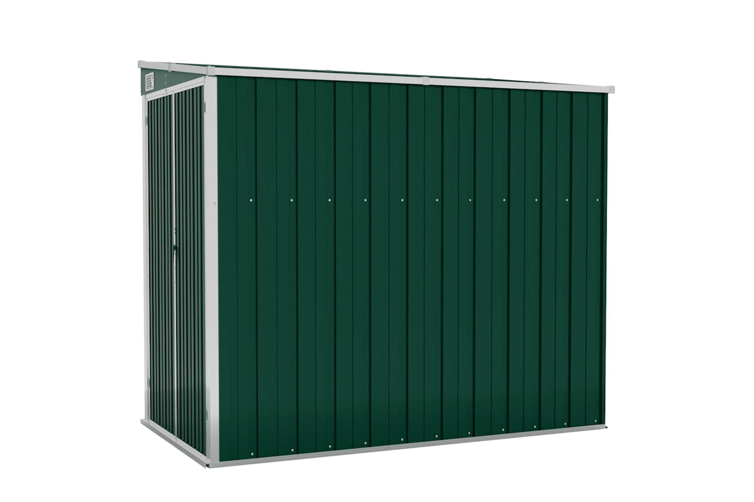 vidaXL 316221 Wall-mounted Garden Shed Green 118x194x178cm Galvanised Steel