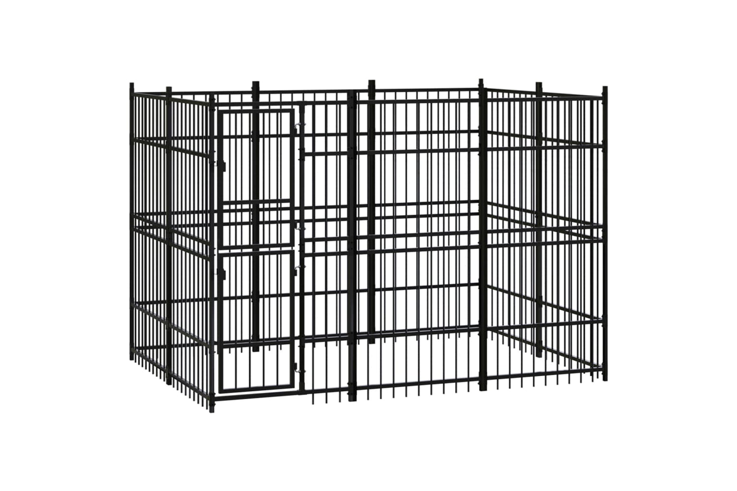 Vidaxl 3097957 Outdoor Dog Kennel Steel 5.53 M2