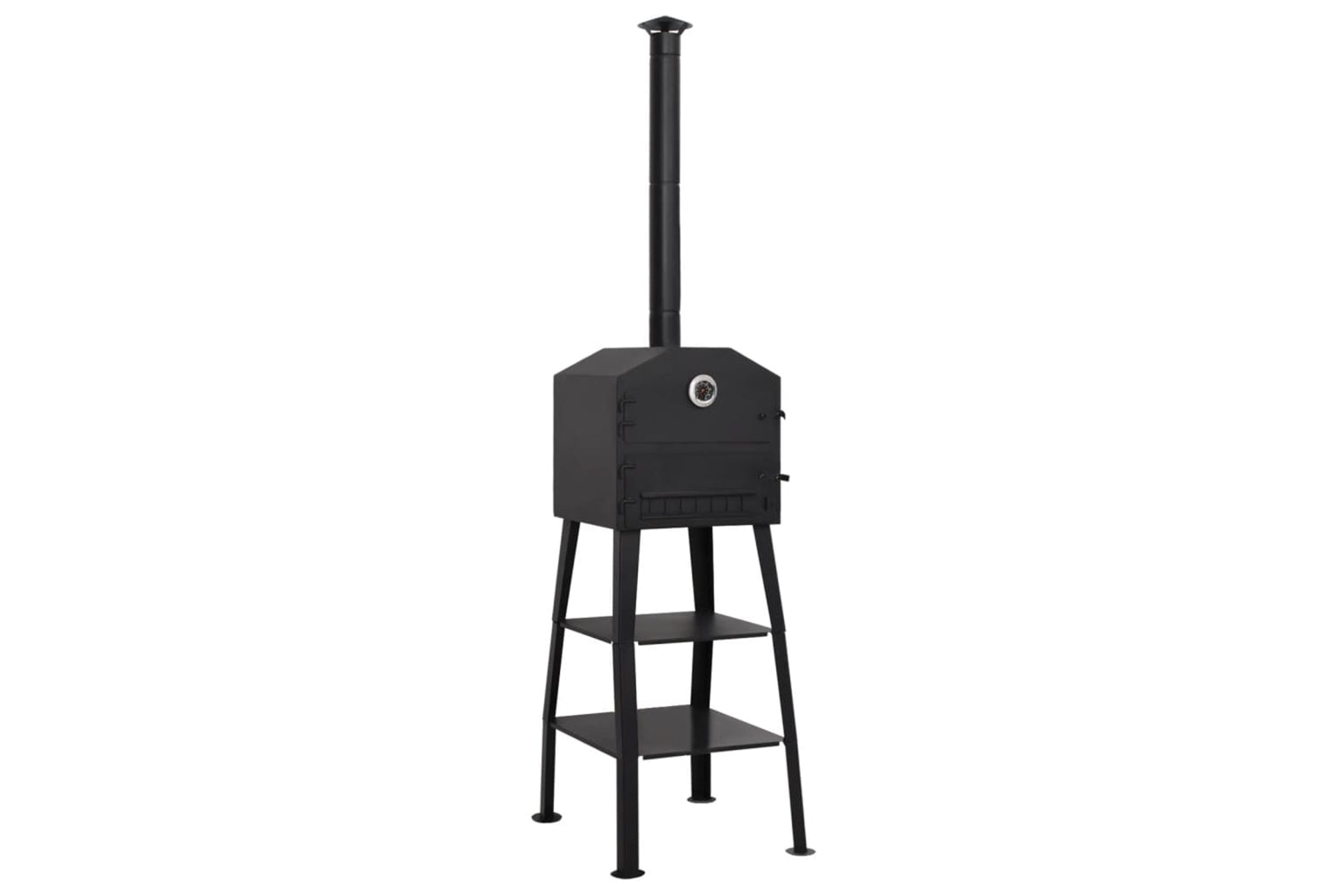 Vidaxl 318145 Outdoor Pizza Oven Charcoal Fired With 2 Fireclay Stones