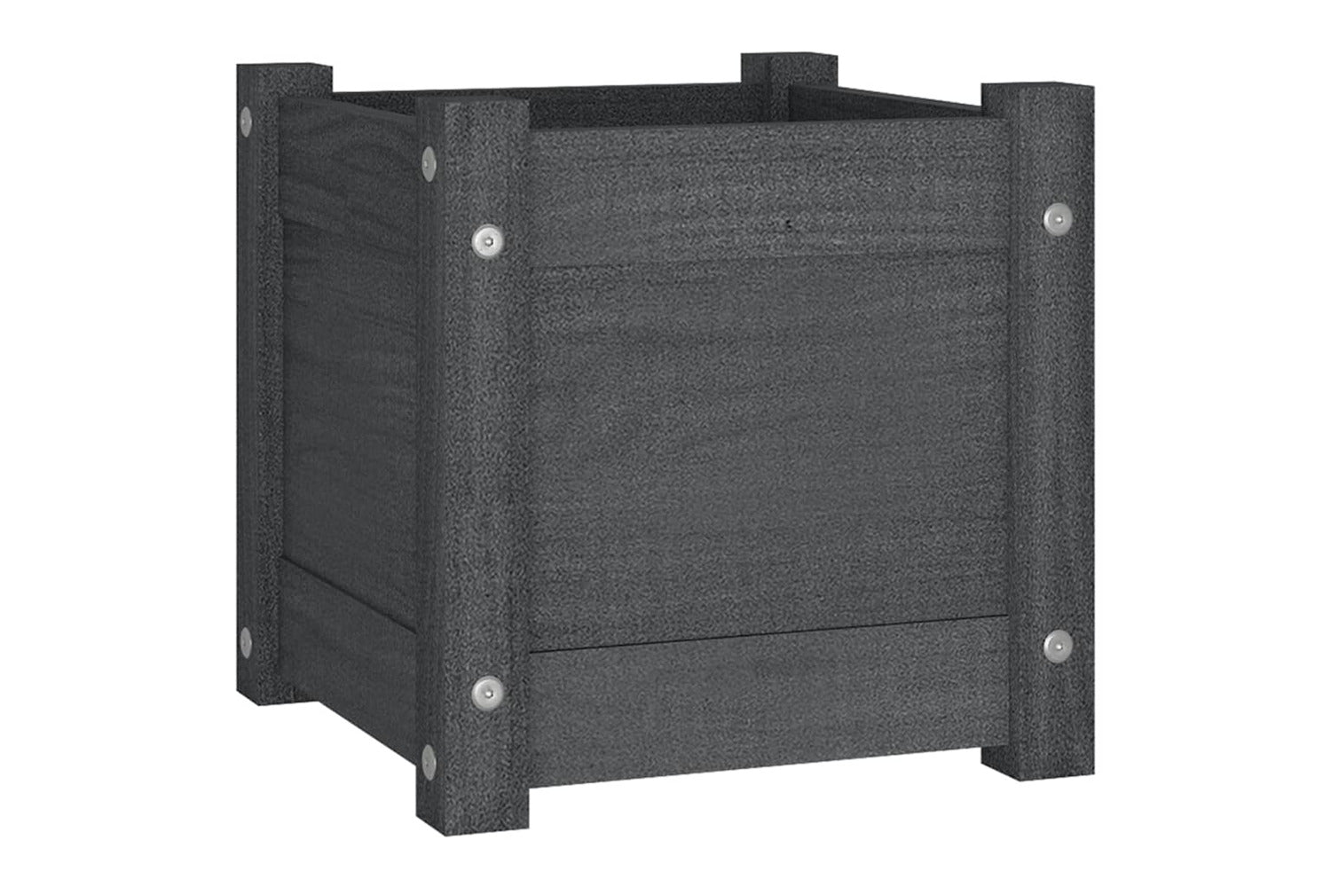 vidaXL 810526 Garden Planter Grey 31x31x31cm Solid Pinewood