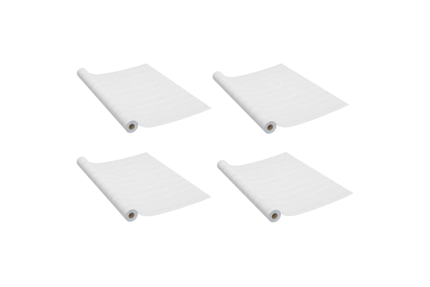 vidaXL 3059642 Self-adhesive Door Films 4 Pcs White Wood 210x90cm Pvc