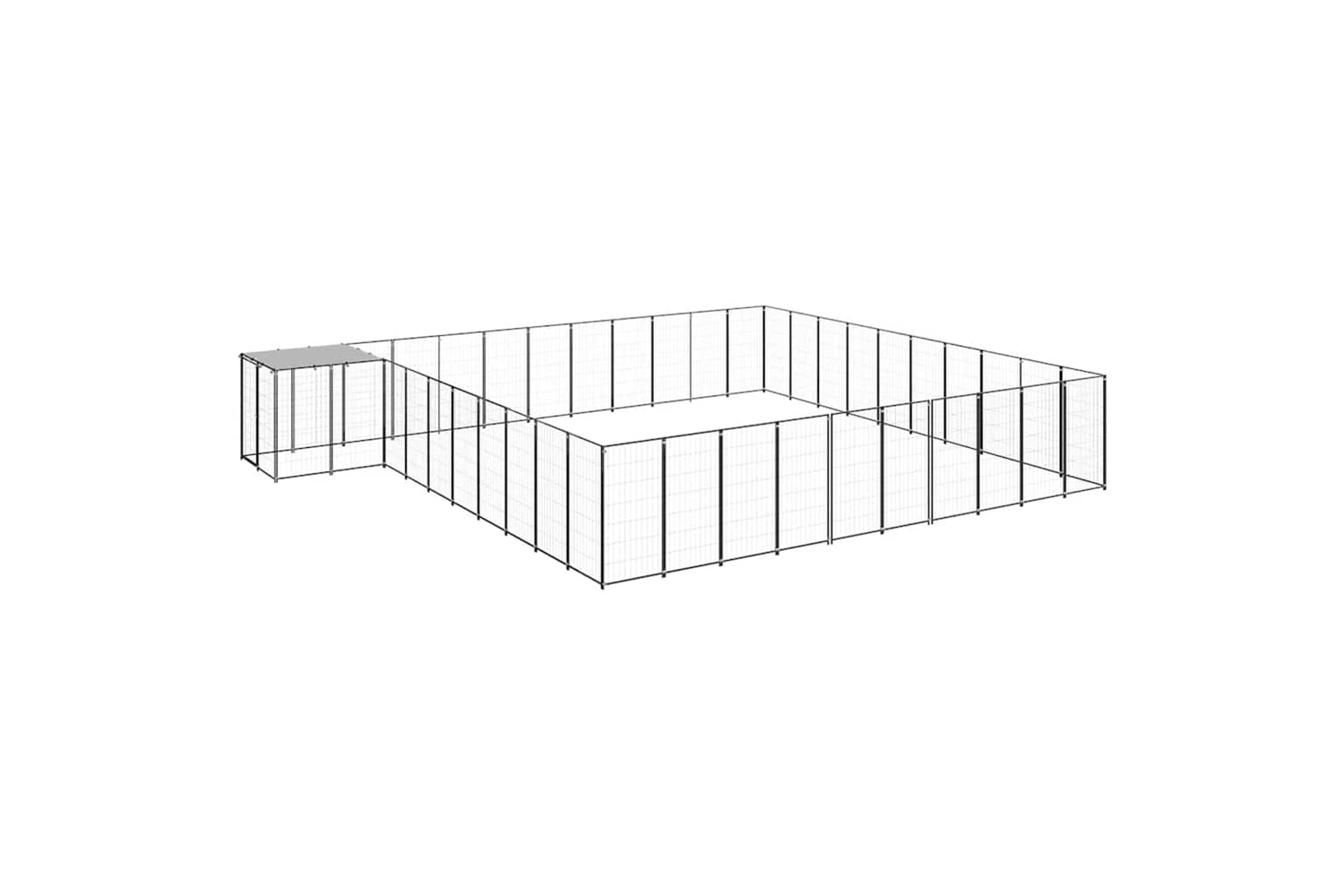 Vidaxl 3082241 Dog Kennel Black 31.46 M2 Steel