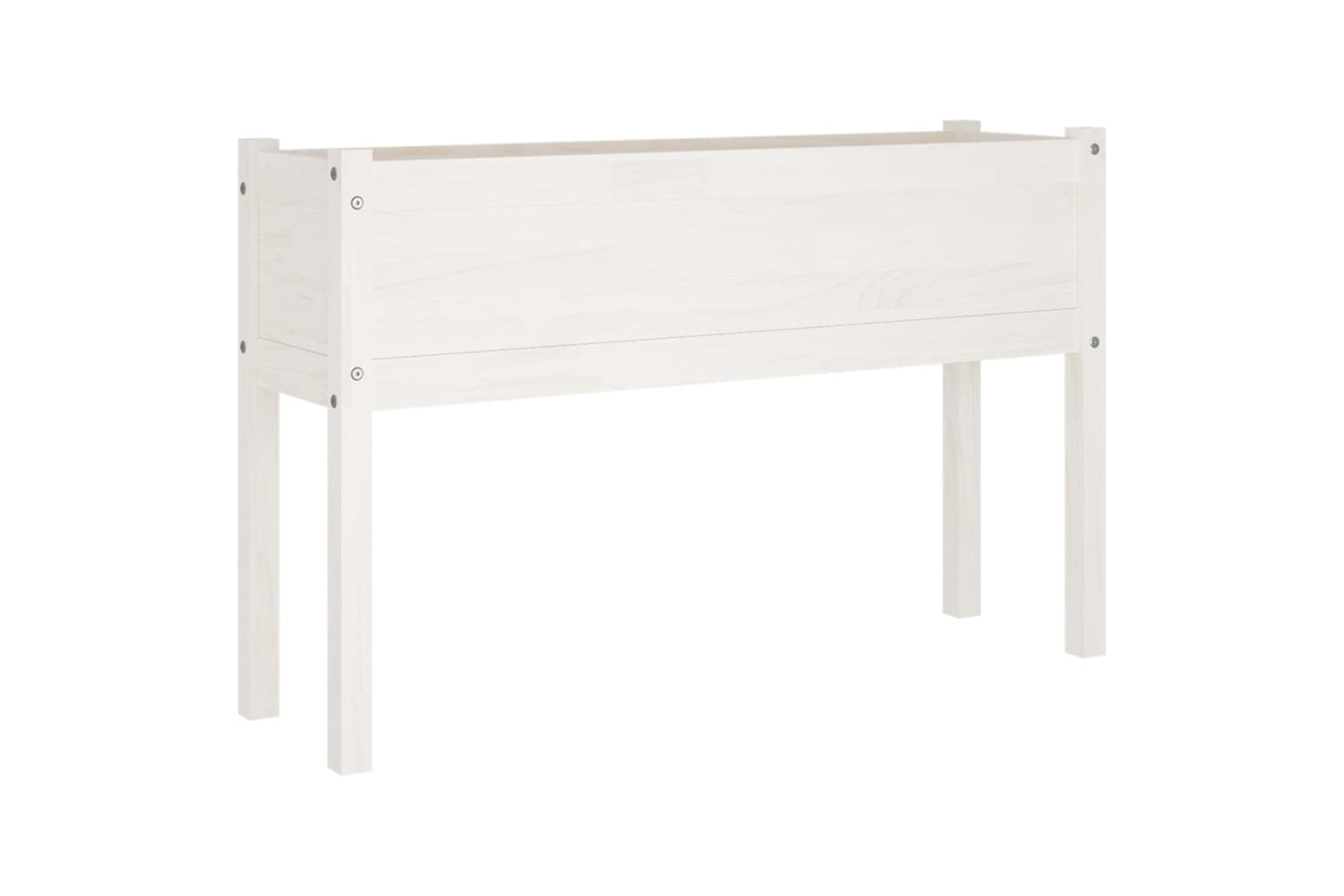 vidaXL 810831 Garden Planter White 110x31x70cm Solid Pinewood