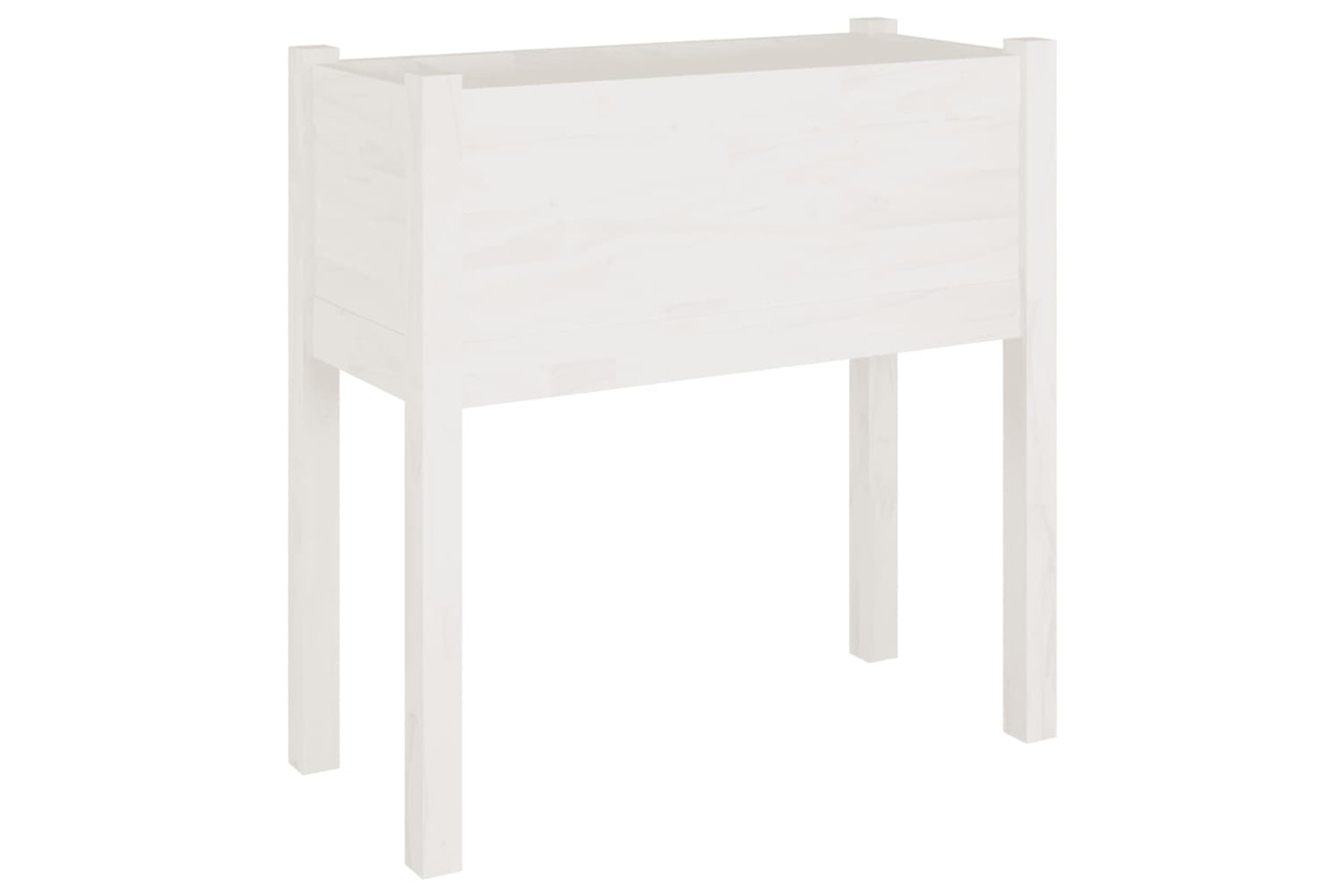 vidaXL 810821 Garden Planter White 70x31x70cm Solid Pinewood