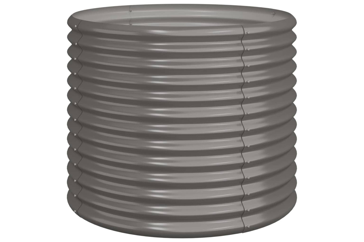 vidaXL 318859 Garden Planter Powder-coated Steel 80x80x68cm Grey