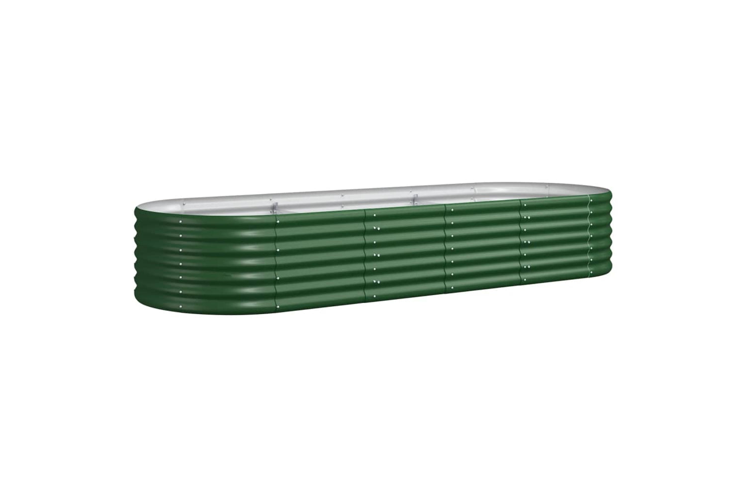 vidaXL 318918 Garden Raised Bed Powder-coated Steel 224x80x36cm Green