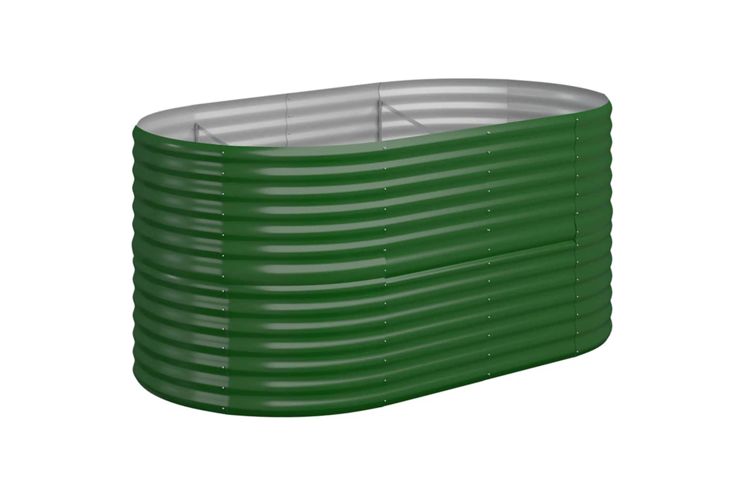 vidaXL 318948 Garden Raised Bed Powder-coated Steel 152x80x68cm Green