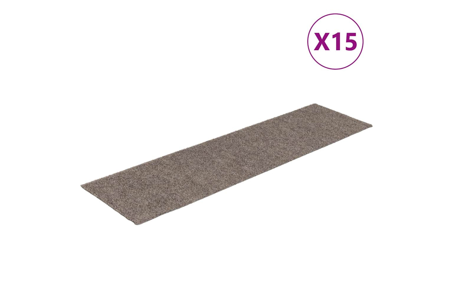 vidaXL 326933 Self-adhesive Stair Mats Rectangular 15 Pcs 76x20cm Cream