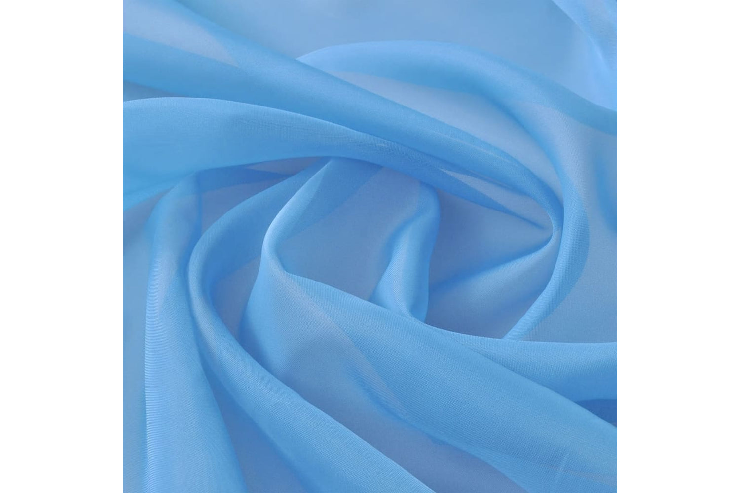 vidaXL 130763 Voile Fabric 1.45 X 20 M Turquoise