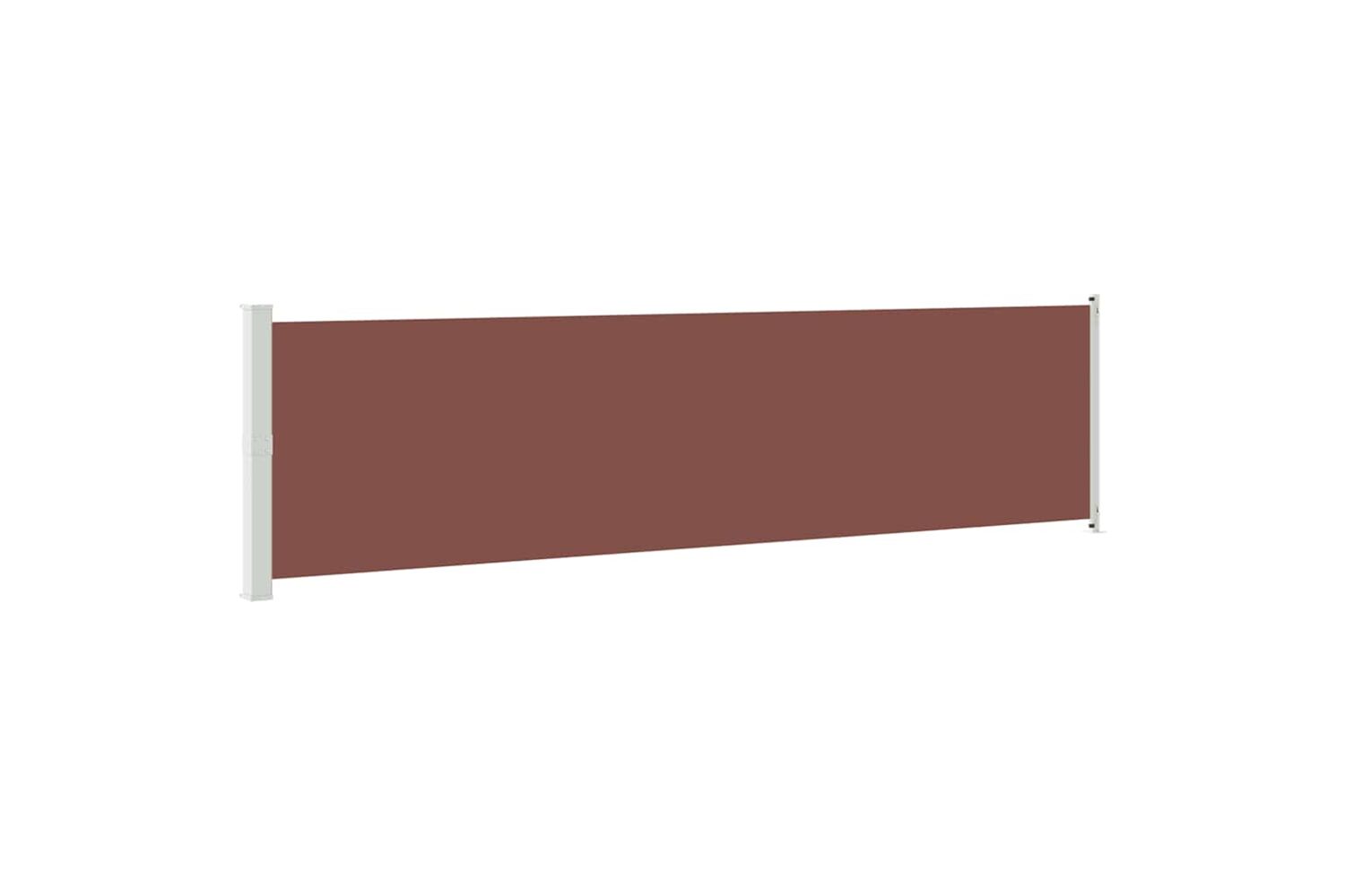 vidaXL Patio Retractable Side Awning 600x160cm Brown