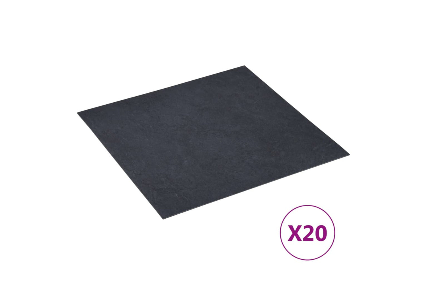 Vidaxl Self-adhesive Flooring Planks 20 Pcs Pvc 1.86 MÂ² Black Marble-2