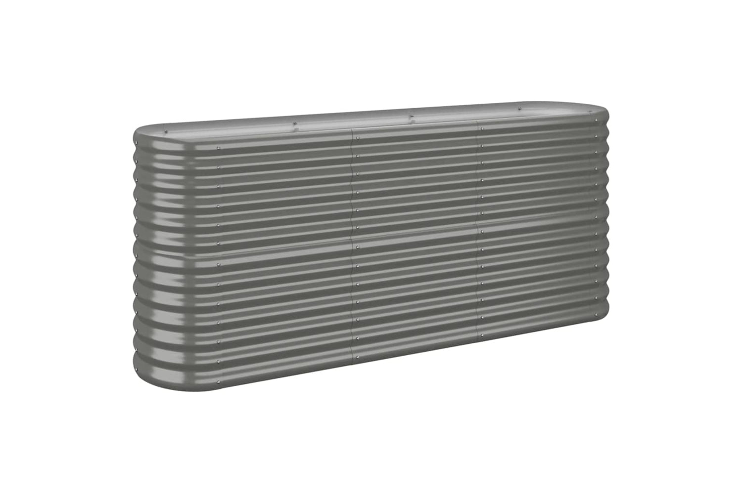 vidaXL 318894 Garden Raised Bed Powder-coated Steel 152x40x68cm Grey