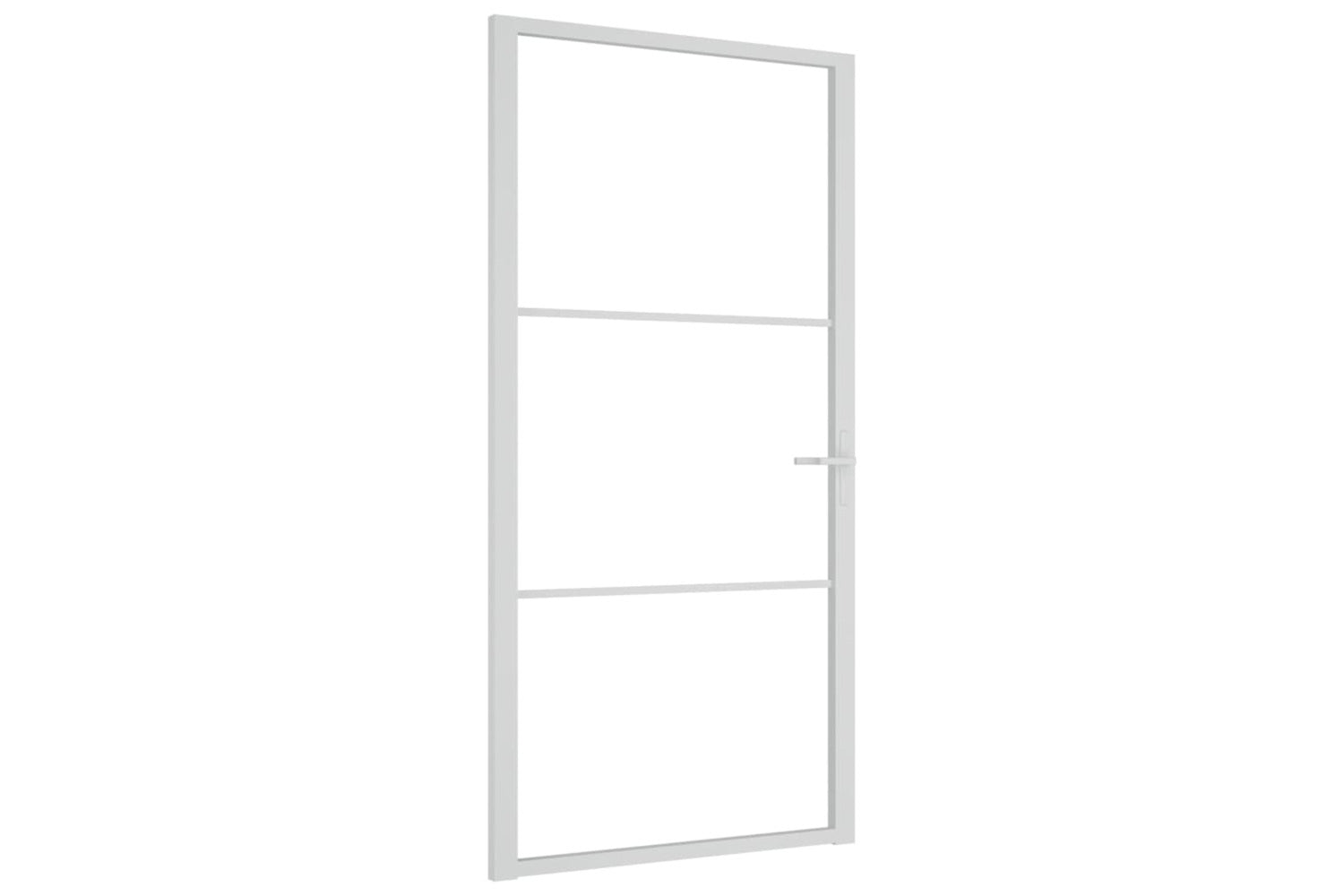 vidaXL 350571 Interior Door 102.5x201.5cm White Esg Glass And Aluminium-2