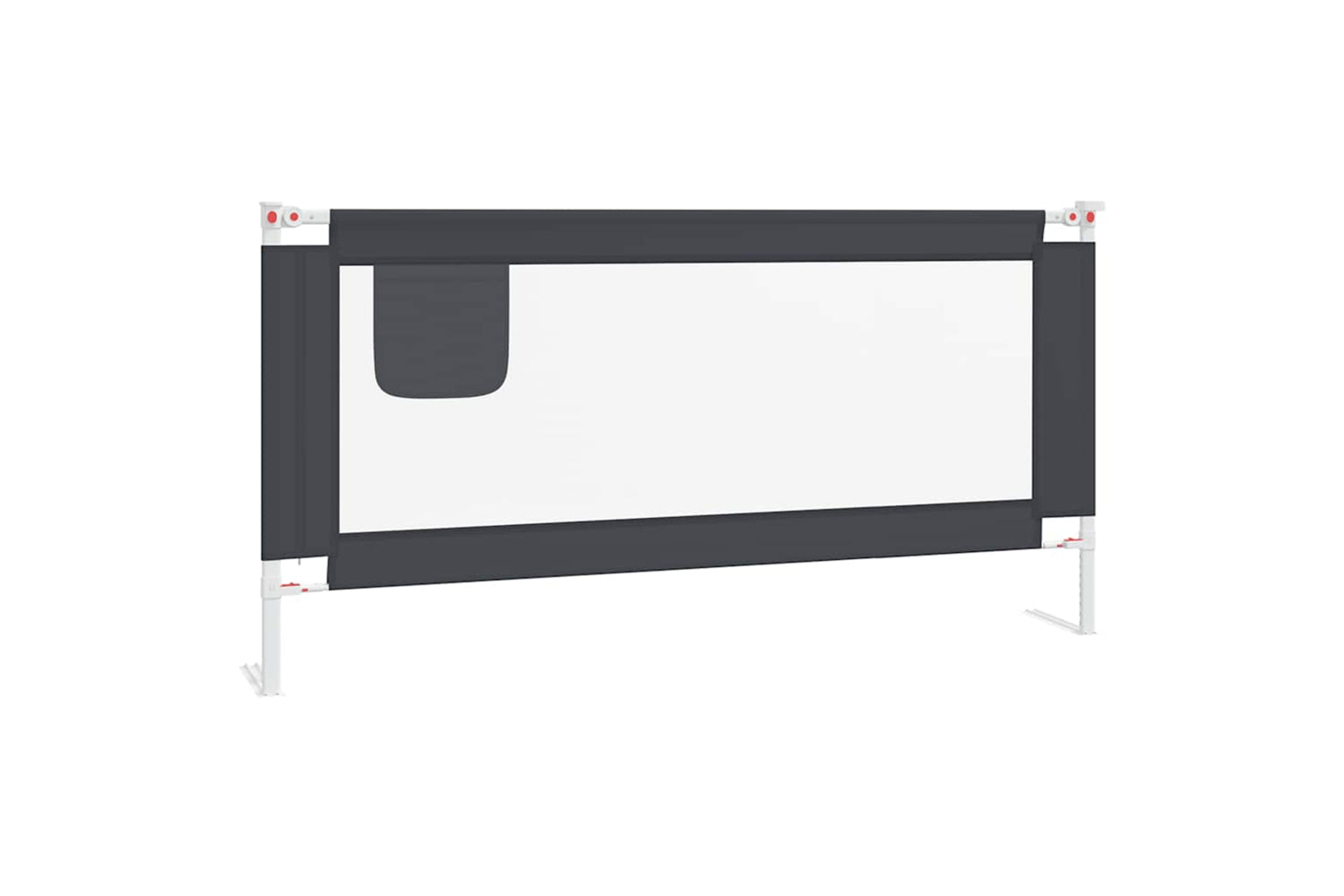 Vidaxl Toddler Safety Bed Rail Dark Grey 180x25 Cm Fabric
