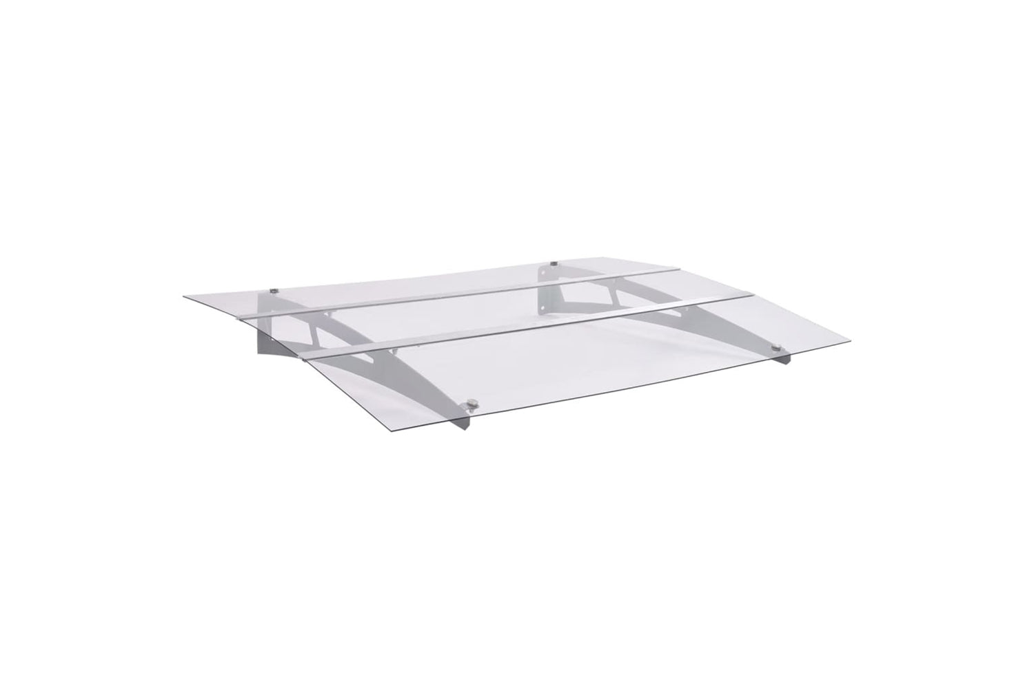 vidaXL 144829 Door Canopy Silver And Transparent 150x90cm Pet