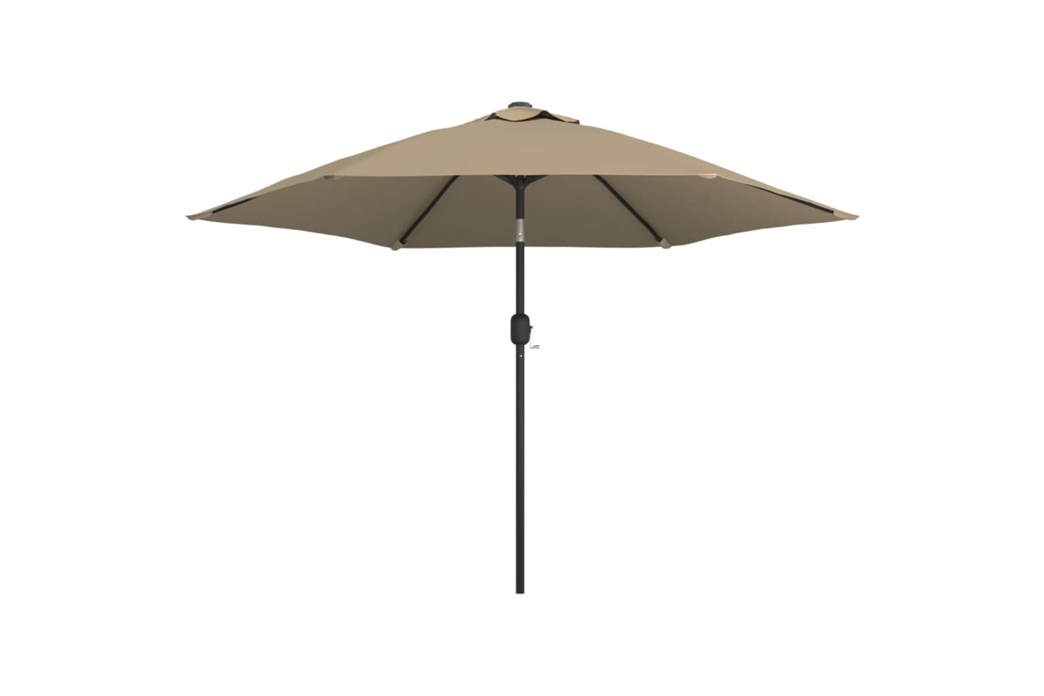 vidaXL 44500 Outdoor Parasol With Metal Pole 300cm Taupe
