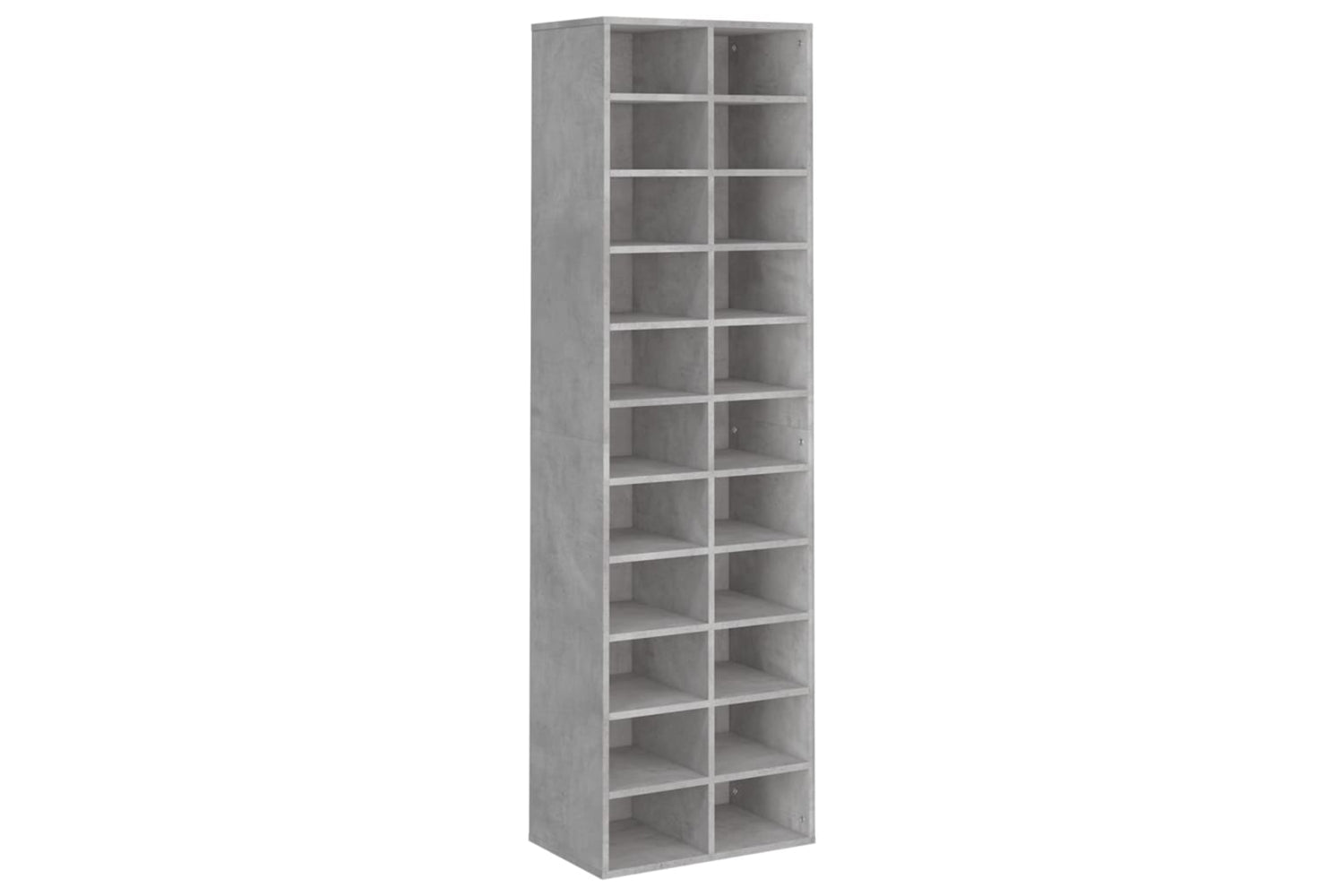 vidaXL 800373 Shoe Cabinet Concrete Grey 54x34x183cm Engineered Wood