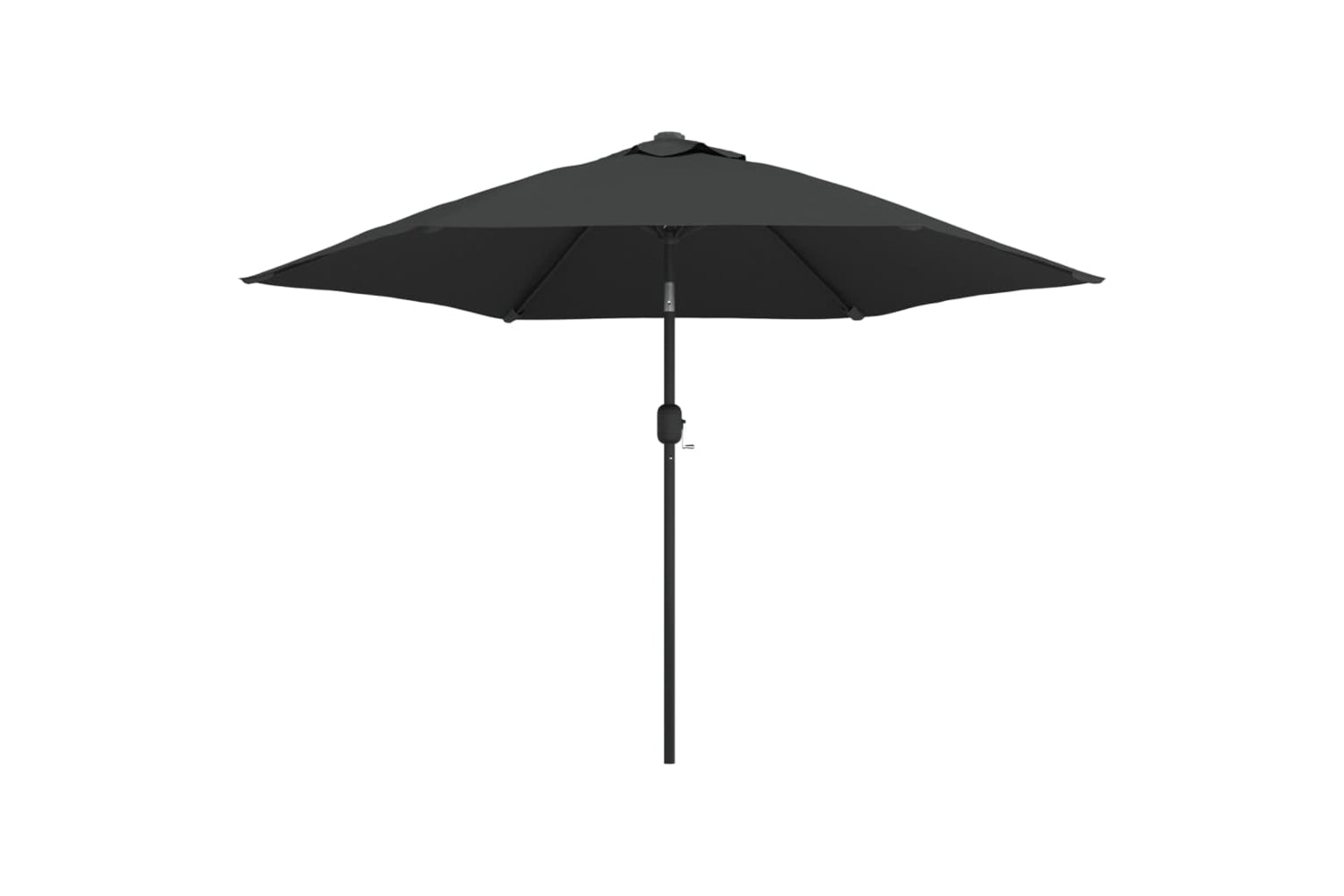 Vidaxl 44511 Outdoor Parasol With Led Lights And Steel Pole 300cm Anthracite