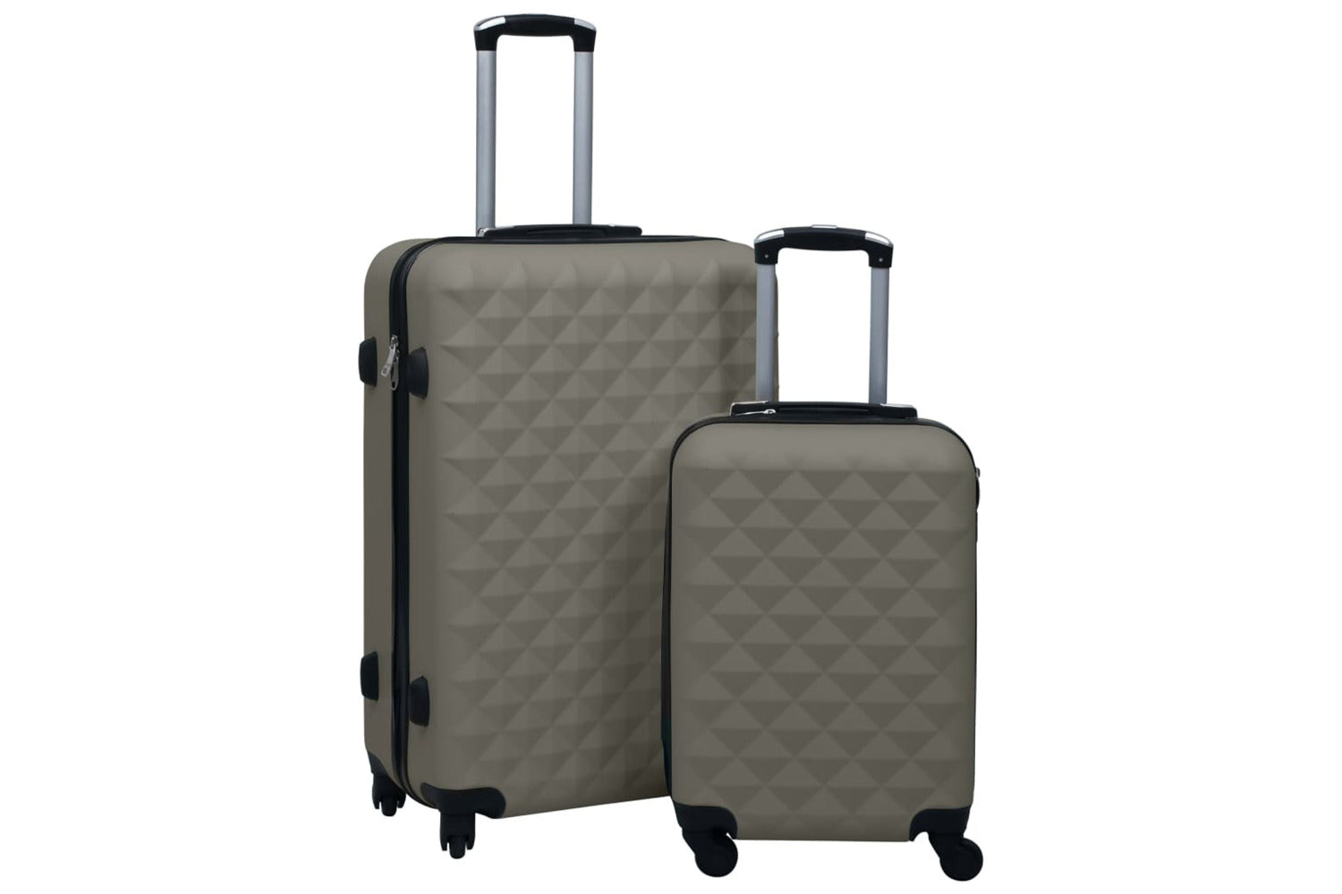 Vidaxl 92432 Hardcase Trolley Set 2 Pcs Anthracite Abs-2