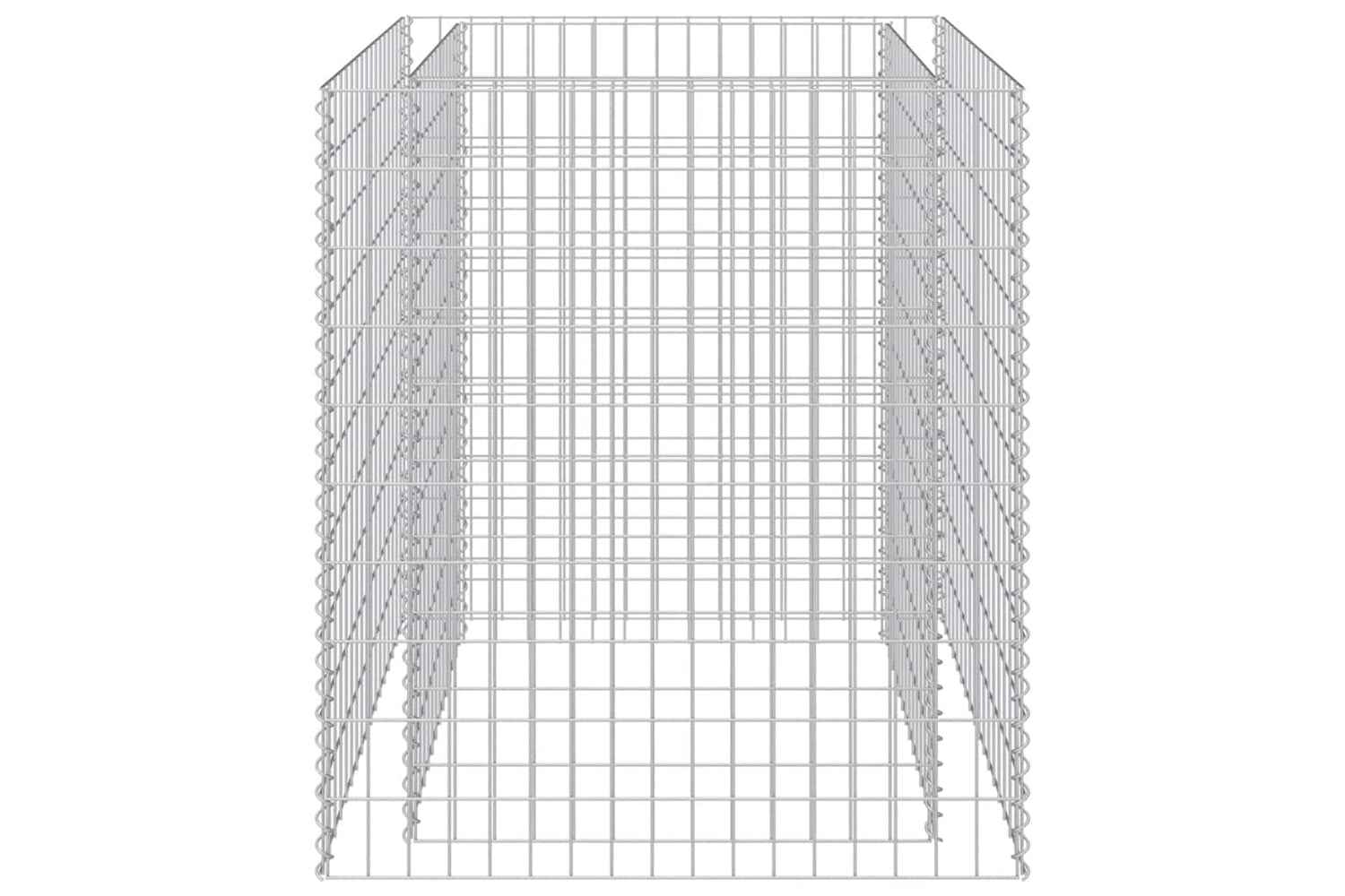 vidaXL 143556 Gabion Raised Bed Galvanised Steel 90x90x100cm