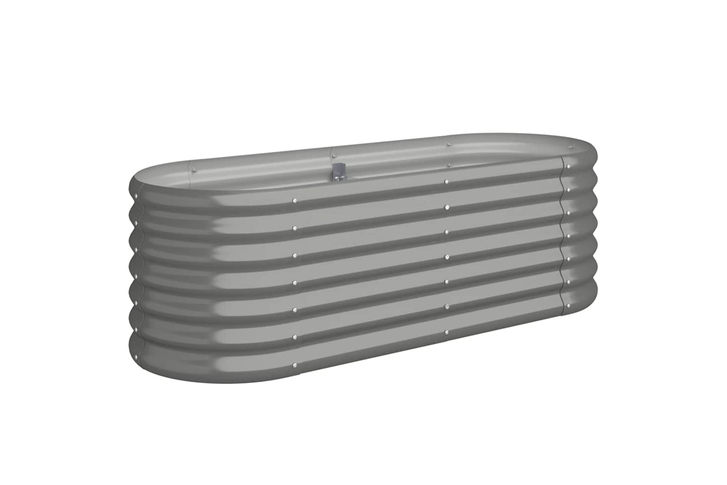 vidaXL 318864 Garden Raised Bed Powder-coated Steel 114x40x36cm Grey