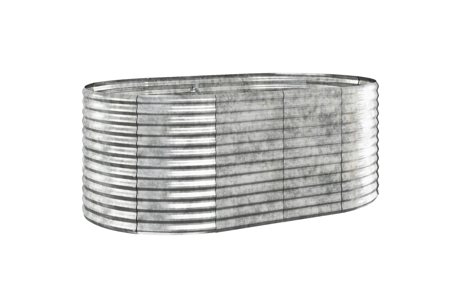 vidaXL 319062 Garden Raised Bed Powder-coated Steel 175x100x68cm Silver