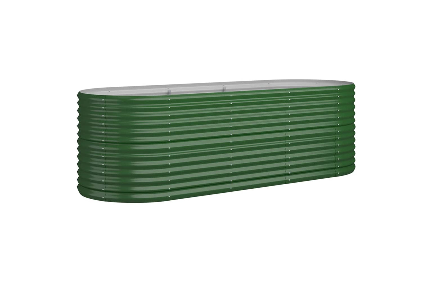 vidaXL 318953 Garden Raised Bed Powder-coated Steel 224x80x68cm Green