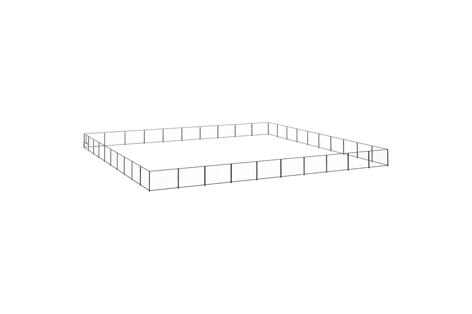 Vidaxl 3082197 Dog Kennel Black 100 M2 Steel