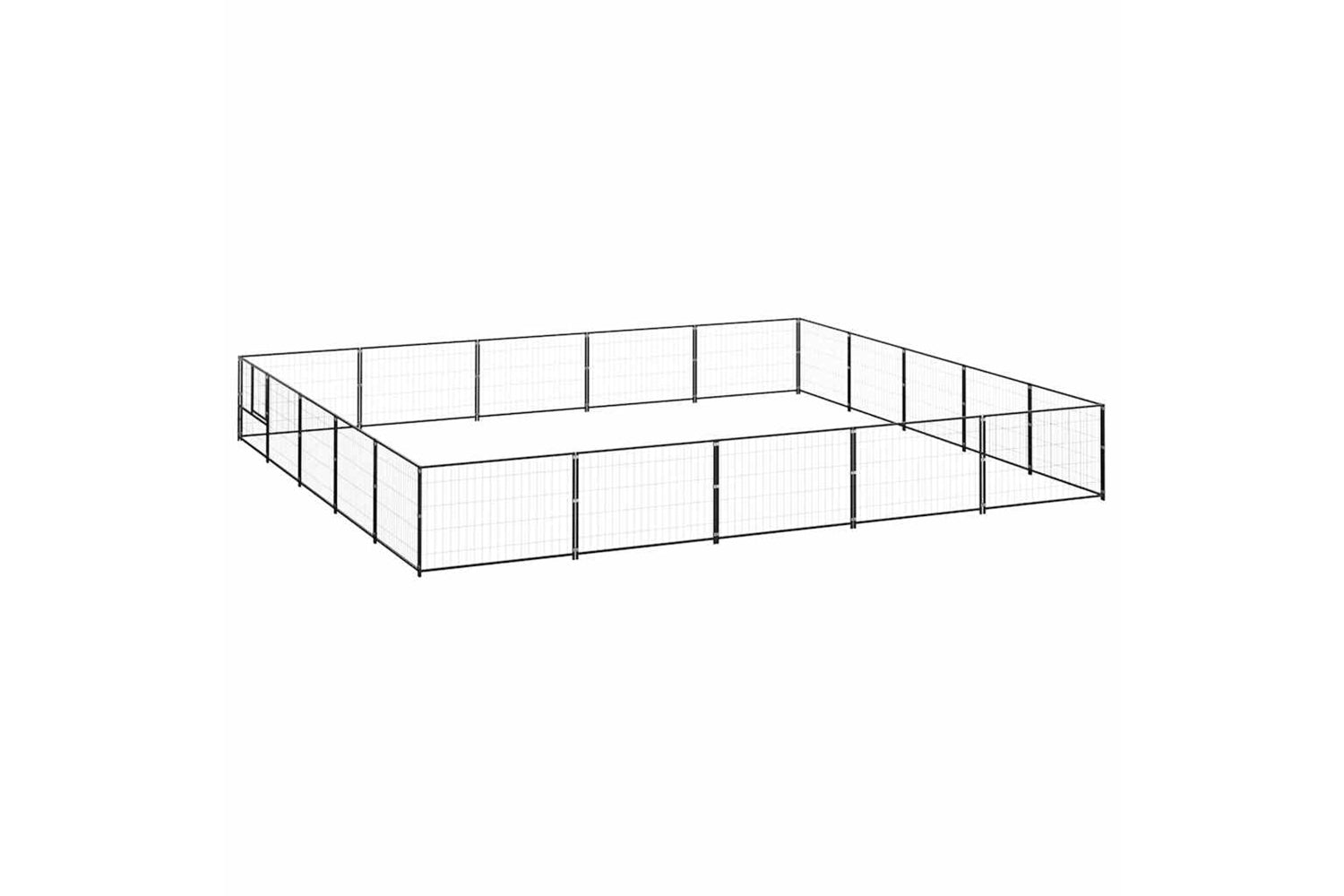 Vidaxl 3082157 Dog Kennel Black 25 M2 Steel