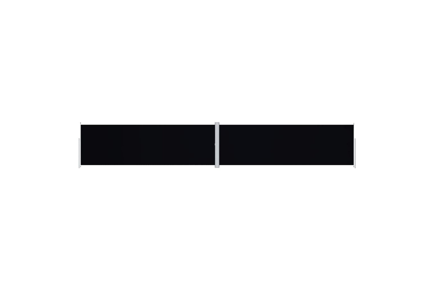 vidaXL 318078 Retractable Side Awning Black 200x1200cm