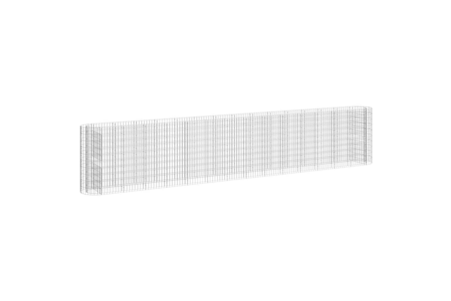 vidaXL 152038 Gabion Raised Bed Galvanised Iron 540x50x100cm